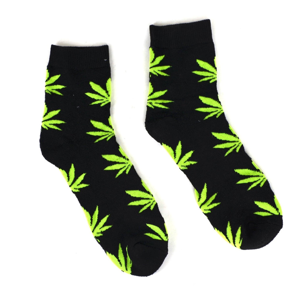 Cannabis Pattern Plant Life Socks